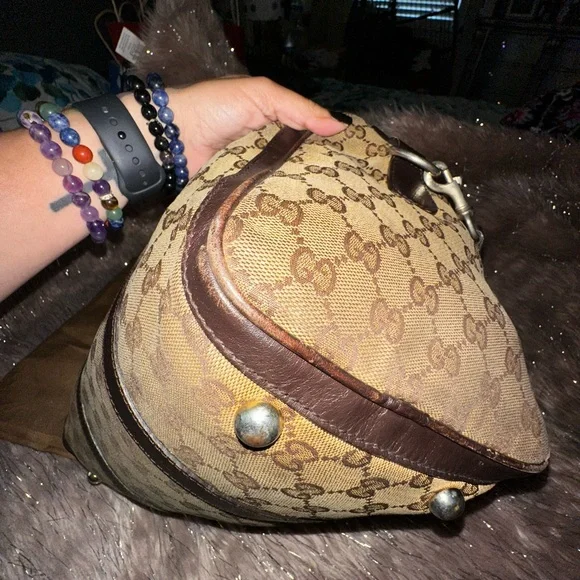 Authentic Vintage Gucci Boston bag I believe from the 90’s - Picture 4 of 16